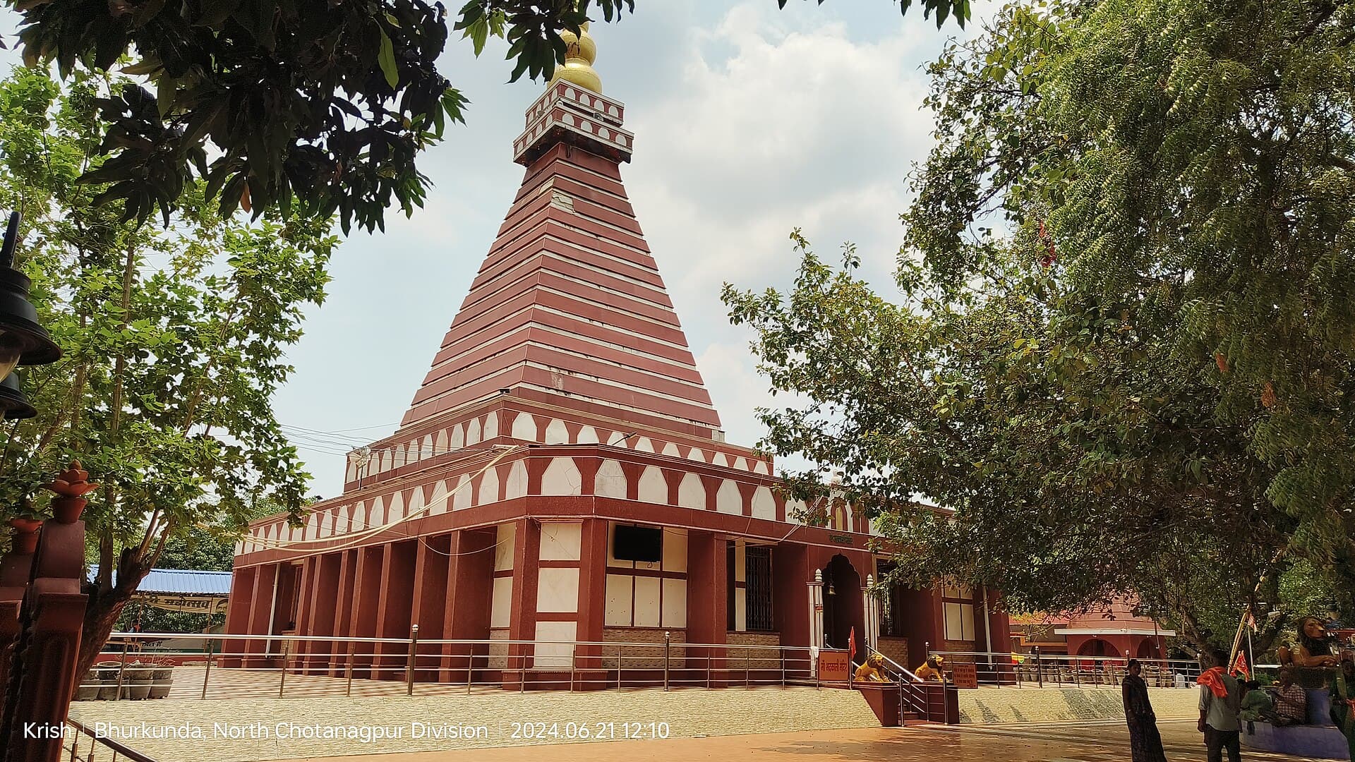 Wide view of Bhadrakali Temple precinct, Itkhori